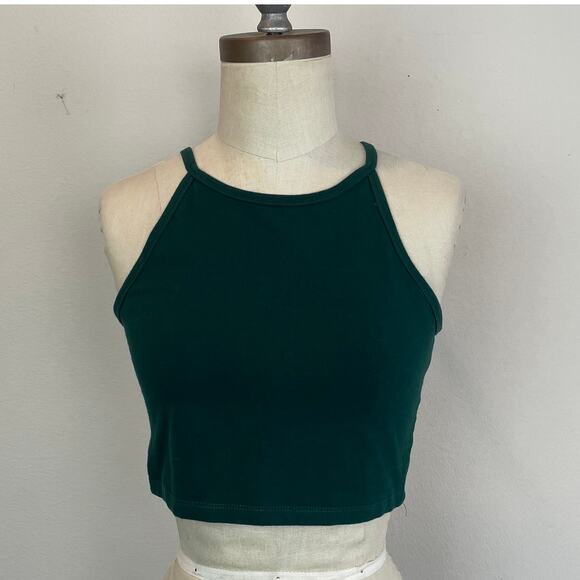 Factorie Green Crop Top, Size M - Picture 1 of 4